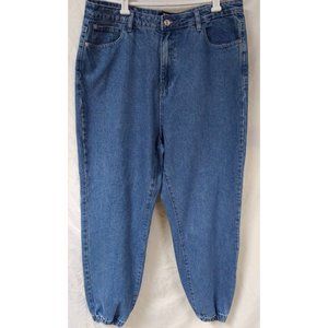 Missguided Women's 14 Wrath High Waisted Jogger Mom Denim Jeans 36X29 New